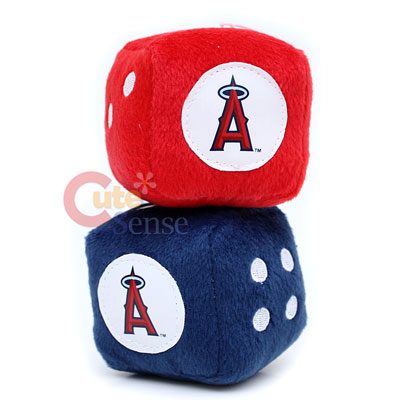 MLB Anaheim Angels Plush Fuzzy Dice